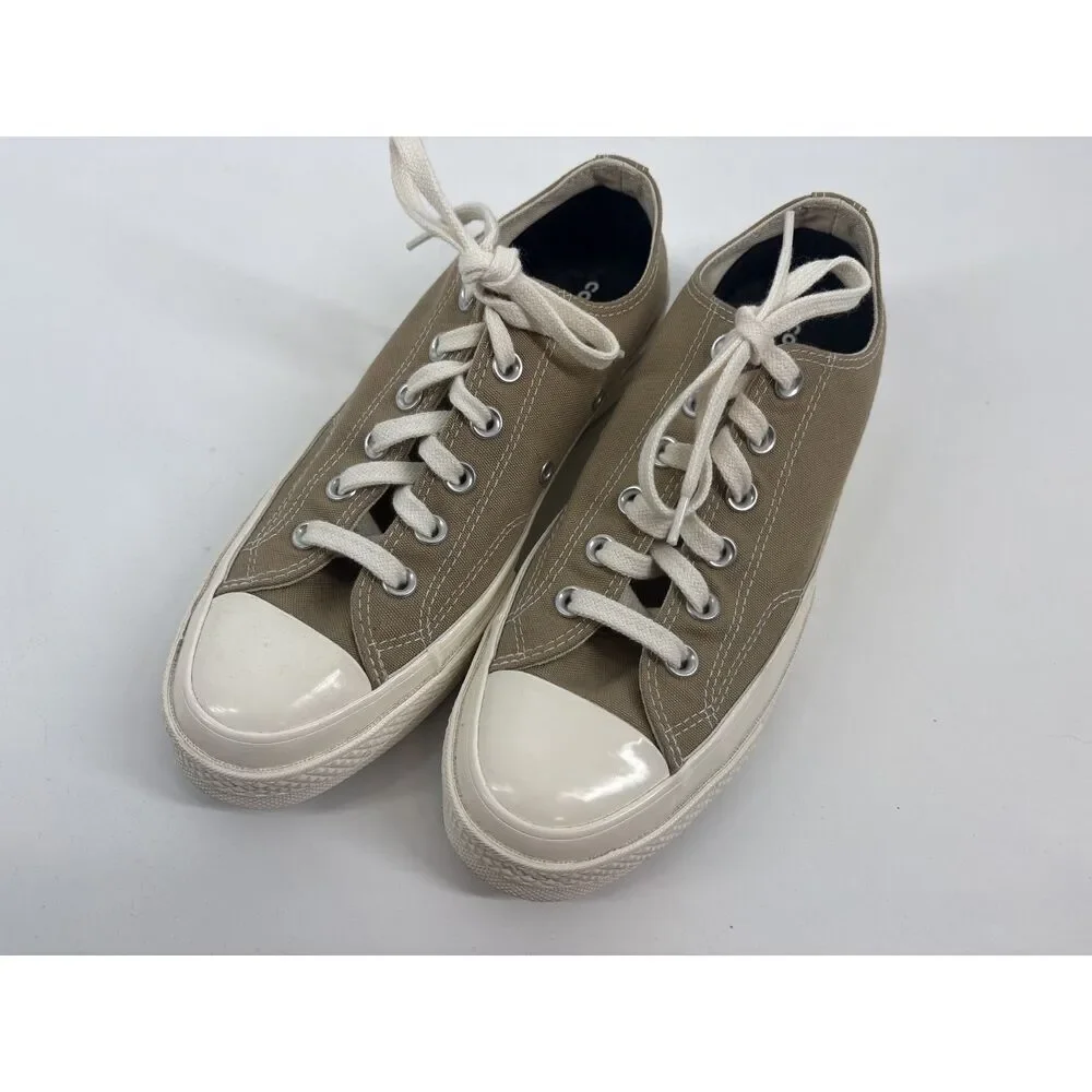 Converse Chuck 70 Low Top Khaki Brown Canvas Sneakers Shoes